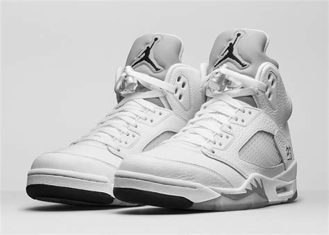 silver jordan 5